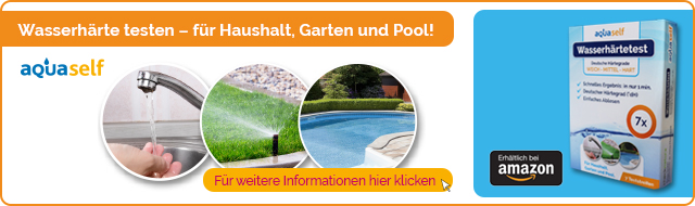Wasserhärte testen - für Haushalt, Garten und Pool!
